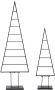 My home Deco-boom Maischa kerstdecoratie van metaal Kerstboom voor individuele decoratie (set 2 stuks) - Thumbnail 1