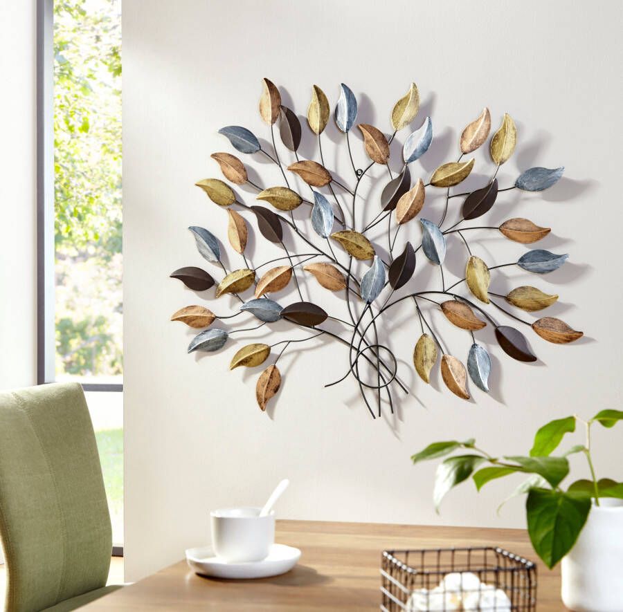 My home Sierobject voor aan de wand Fagus modern metaal