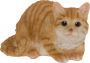 Myflair Möbel & Accessoires Decoratief figuur Kat geel wit gestreept woonkamer - Thumbnail 1