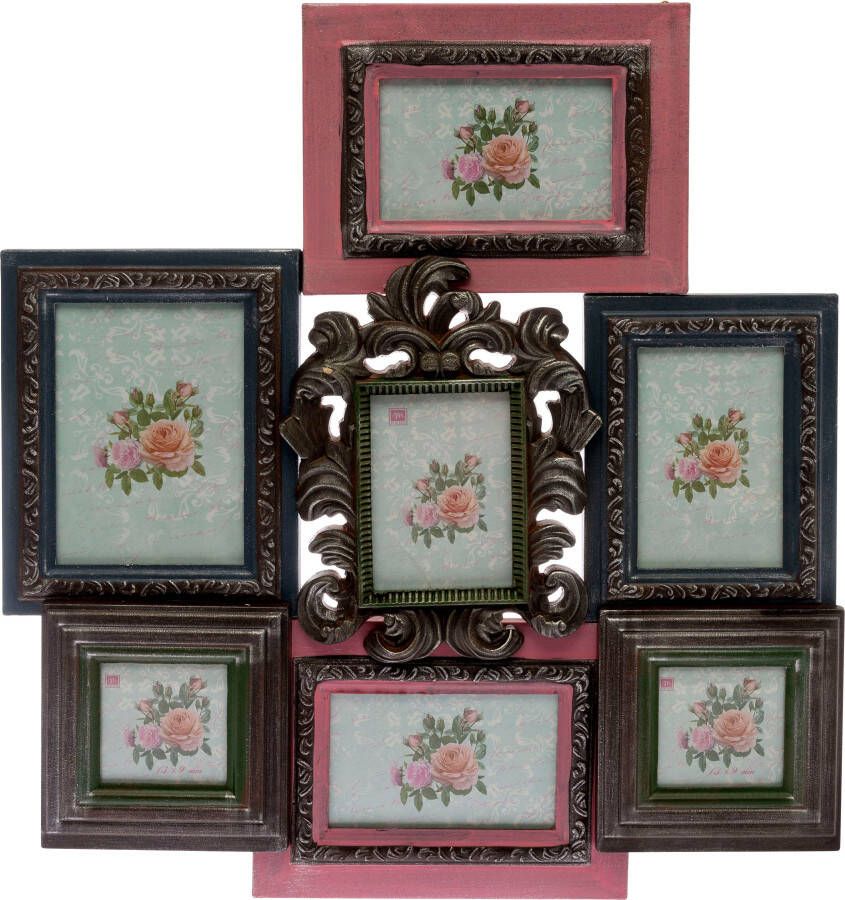 Myflair Möbel & Accessoires Fotolijstcollage Ane Fotolijstje voor verschillende fotoformaten Shabby look