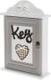 Myflair Möbel & Accessoires Sleutelkastje Svea wit met 6 haken shabby look - Thumbnail 1