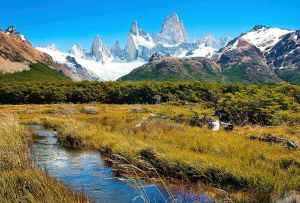 Papermoon Fotobehang Bergen in Patagonië Vliesbehang eersteklas digitale print