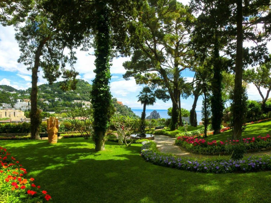 Papermoon Fotobehang Capri Island Garden Vliesbehang eersteklas digitale print