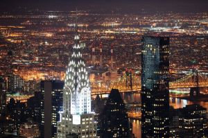 Papermoon Fotobehang Chrysler gebouw New York fluwelig vliesbehang eersteklas digitale print