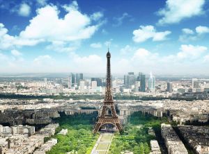 Papermoon Fotobehang Eiffel tower
