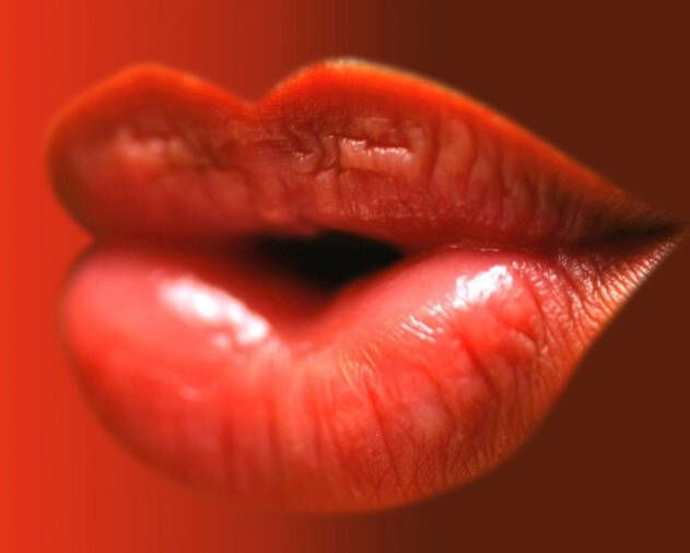 Papermoon Fotobehang Hete lippen Vliesbehang eersteklas digitale print