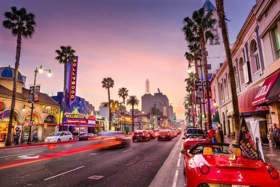 Papermoon Fotobehang Hollywood Boulevard Vliesbehang eersteklas digitale print