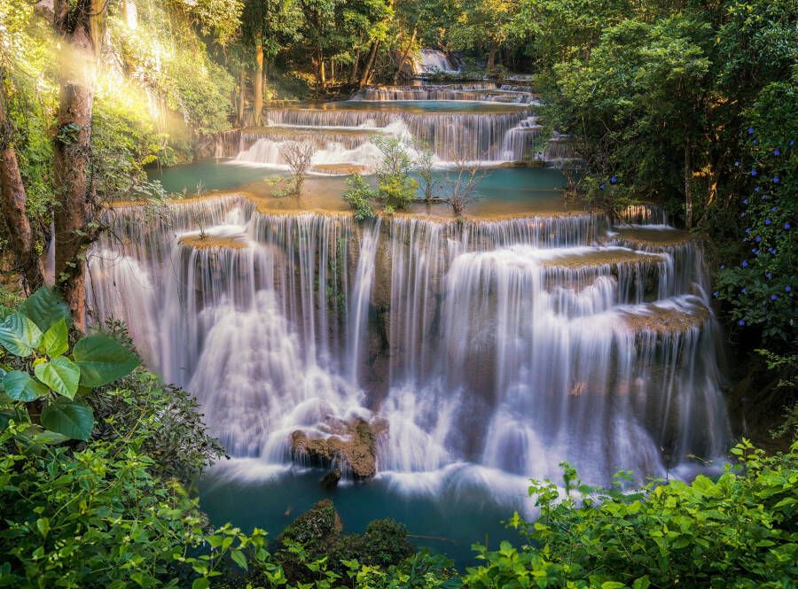 Papermoon Fotobehang Huay Mae Khamin Waterfall