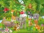 Papermoon Fotobehang Kids Jungle animals Vlies 5 banen 250 x 180 cm (5-delig) - Thumbnail 1