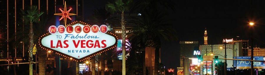 Papermoon Fotobehang Las Vegas Panorama Vlies 2 banen 350 x 100 cm (2-delig)
