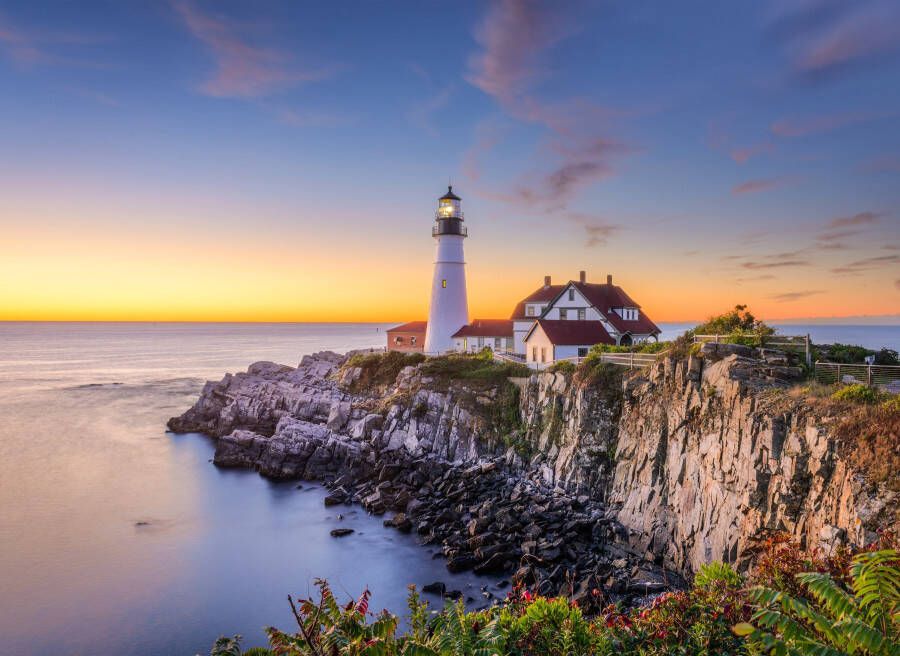 Papermoon Fotobehang Lighthouse Portland Main