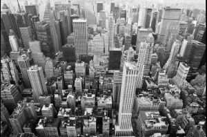 Papermoon Fotobehang Manhattan stadsbeeld Vliesbehang eersteklas digitale print