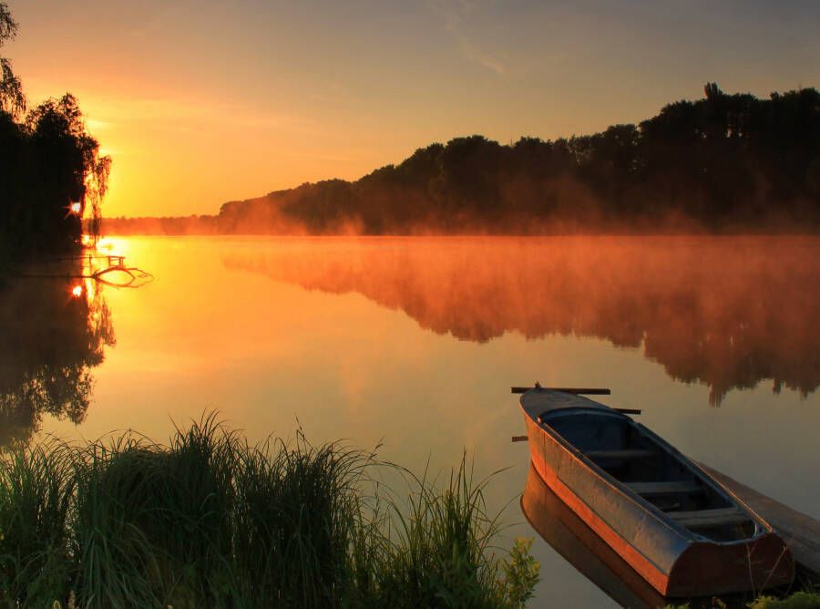 Papermoon Fotobehang Misty Lake