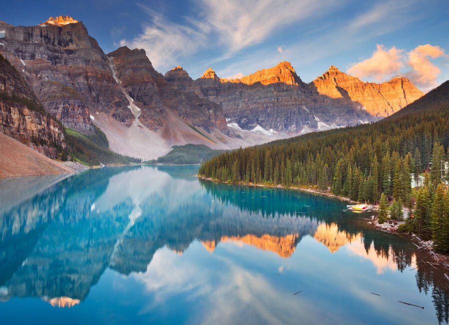 Papermoon Fotobehang Moraine Lake Rocky Mountains