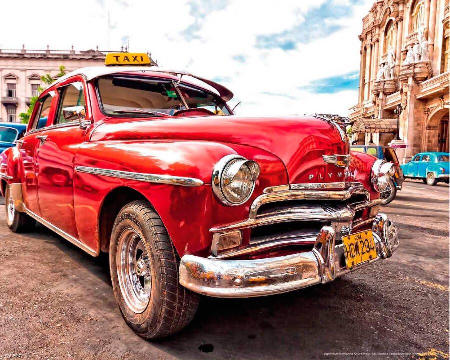 Papermoon Fotobehang Old Cuba Car