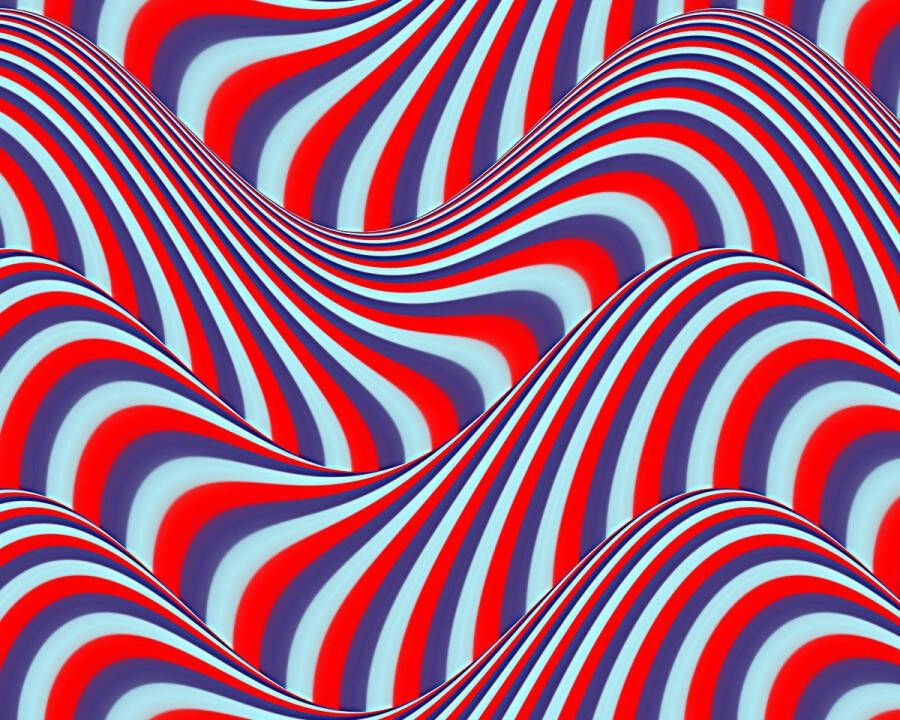 Papermoon Fotobehang Op Art soepele strepen Vliesbehang eersteklas digitale print