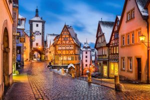 Papermoon Fotobehang Rothenburg ob der Tauber Vliesbehang eersteklas digitale print