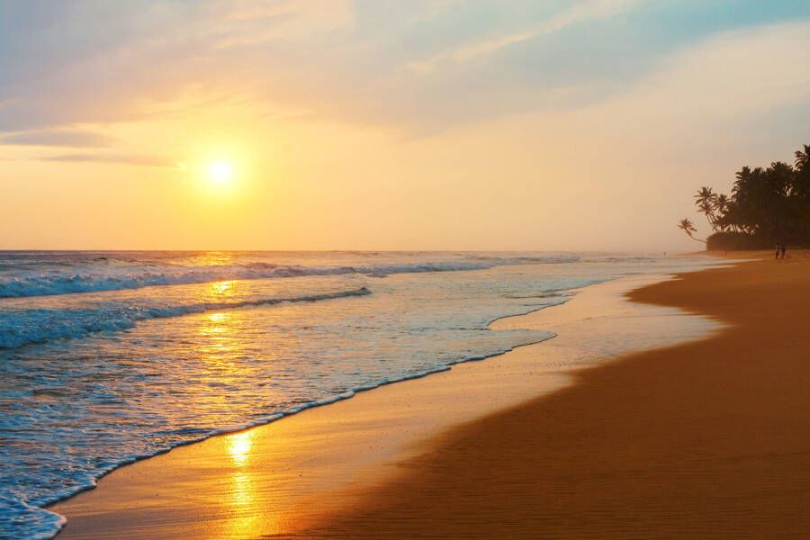 Papermoon Fotobehang Sri Lanka beach Sunset