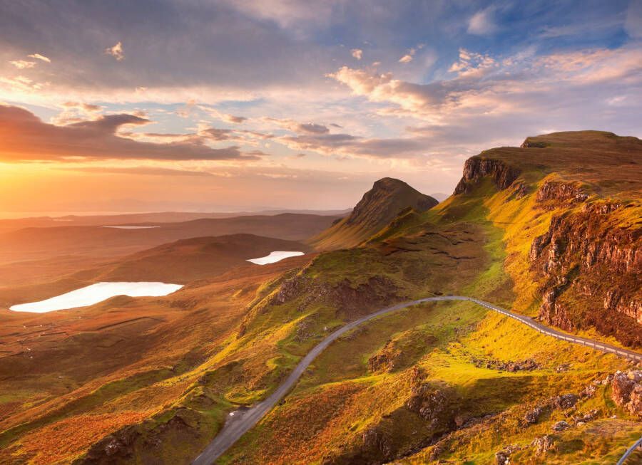 Papermoon Fotobehang Sunrise at Quiraing Isle