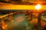 Papermoon Fotobehang Sunset beach - Thumbnail 1