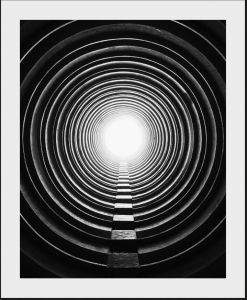 Places of Style Wanddecoratie Abstracte kunst met frame