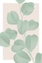 Queence Artprint op linnen Blaadjes met roze achtergrond - Thumbnail 1