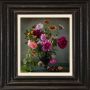 Queence Artprint op linnen Bloemen Premium canvasstof handgemaakt in Duitsland 40x40cm - Thumbnail 1