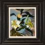 Queence Artprint op linnen Bloemen Premium canvasstof handgemaakt in Duitsland 40x40cm - Thumbnail 1