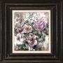 Queence Artprint op linnen Bloemen Premium canvasstof handgemaakt in Duitsland 40x40cm - Thumbnail 1