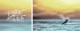 Queence Artprint op linnen Born to surf Premium canvasstof handgemaakt in Duitsland uitspraak 2-delige set (set) - Thumbnail 1