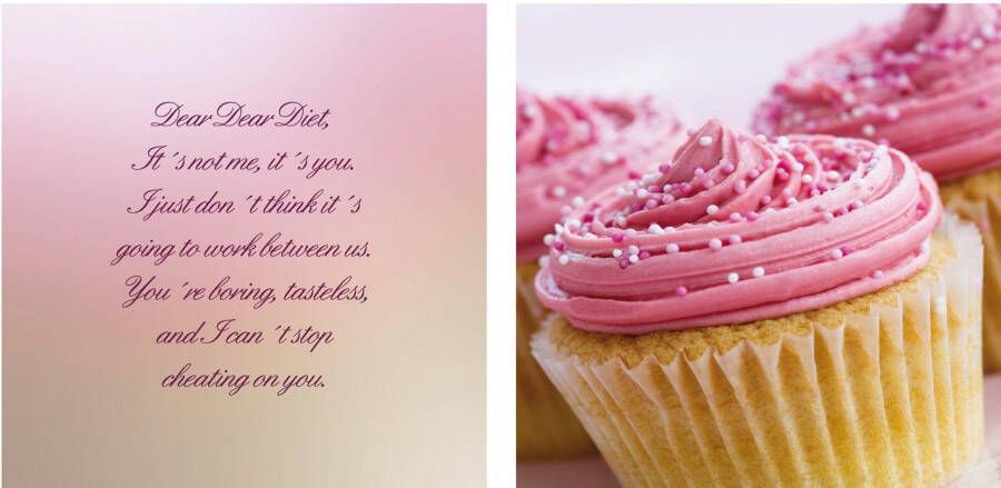 Queence Artprint op linnen Cupcakes Premium canvasstof handgemaakt in Duitsland uitspraak 2-delige set (set)