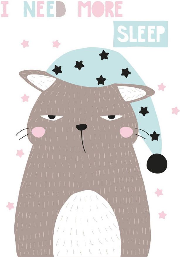 queence Artprint op linnen More sleep Premium canvasstof handgemaakt in Duitsland