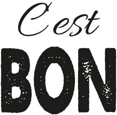 queence Artprint op linnen Quote C'est bon
