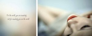 Queence Artprint op linnen World set van 2 (set)