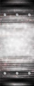 Queence Kapstok Abstracte vierkanten met 6 haken 50 x 120 cm