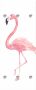 Queence Kapstok Flamingo met 6 haken 50 x 120 cm - Thumbnail 1
