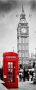 Queence Kapstok Londen met 6 haken 50 x 120 cm - Thumbnail 1