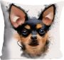 Queence Sierkussen Dwergpinscher Kussenovertrek zonder vulling(1 stuk) - Thumbnail 1