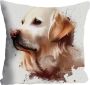 Queence Sierkussen Golden Retriever Kussenovertrek zonder vulling(1 stuk) - Thumbnail 1