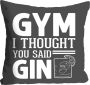Queence Sierkussen GYM or GIN met een opschrift (1 stuk) - Thumbnail 1