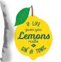 Queence Sierkussen Lemons met een citroen kussenovertrek zonder vulling(1 stuk) - Thumbnail 1