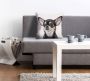 Queence Sierkussen Mailin Kussenhoes chihuahua hond dierenmotief schattig speels huisdier zacht (1 stuk) - Thumbnail 1