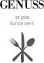 Queence Sierobject voor aan de wand GENOT Stalen bord blikken bord spreuk grappig wanddecoratie retro 20x30cm - Thumbnail 1