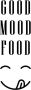 Queence Sierobject voor aan de wand GOOD MOOD FOOD Opschrift op plaatstaal - Thumbnail 1