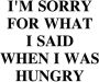 Queence Sierobject voor aan de wand I´m sorry for what I said ... Stalen bord blikken bord spreuk grappig wanddecoratie retro 20x30cm - Thumbnail 1