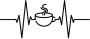 Queence Sierobject voor aan de wand Koffie Motief op plaatstaal - Thumbnail 1
