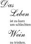 Queence Sierobject voor aan de wand Leven en wijn Stalen bord blikken bord spreuk grappig wanddecoratie retro 20x30cm - Thumbnail 1