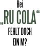Queence Sierobject voor aan de wand RU(M)COLA Stalen bord blikken bord spreuk grappig wanddecoratie retro 20x30cm - Thumbnail 1