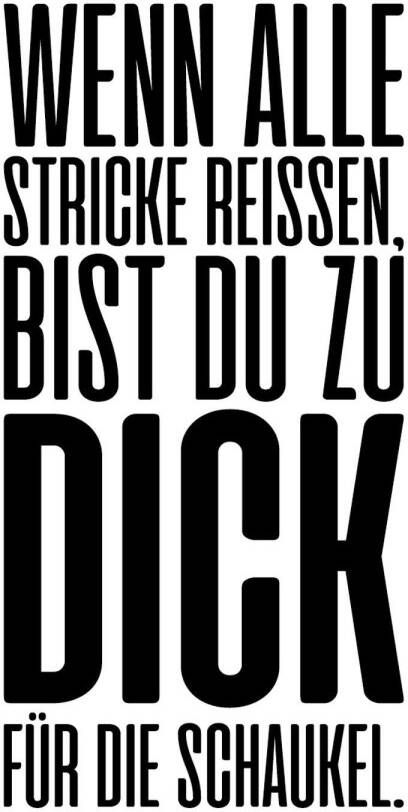 Queence Sierobject voor aan de wand Wenn alle Stricke reissen … Stalen bord blikken bord spreuk grappig wanddecoratie retro 20x30cm