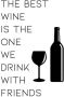 Queence Sierobject voor aan de wand Wine Stalen bord blikken bord spreuk grappig wanddecoratie retro 20x30cm - Thumbnail 1